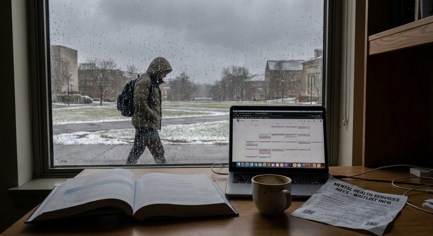 College anxiety in Ithaca: stress from academics, weather, and isolation